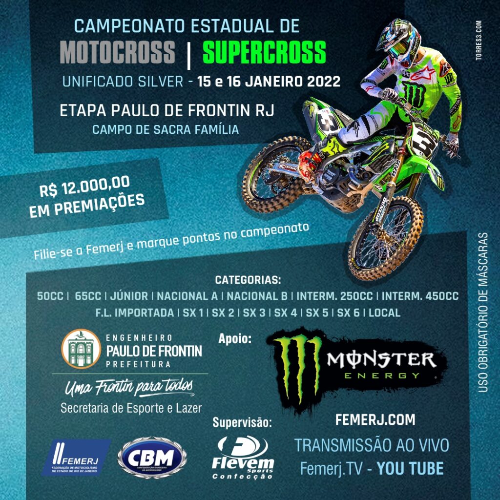 Calendário Motocross e Supercross Femerj